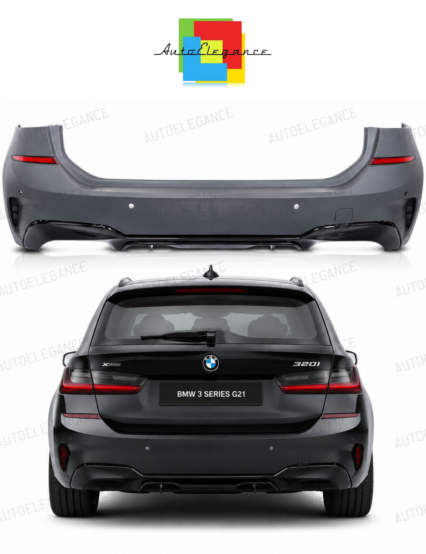 💫ART.10376 PARAURTI POSTERIORE STILE  PERFORMANCE - BMW G21 19-22💫