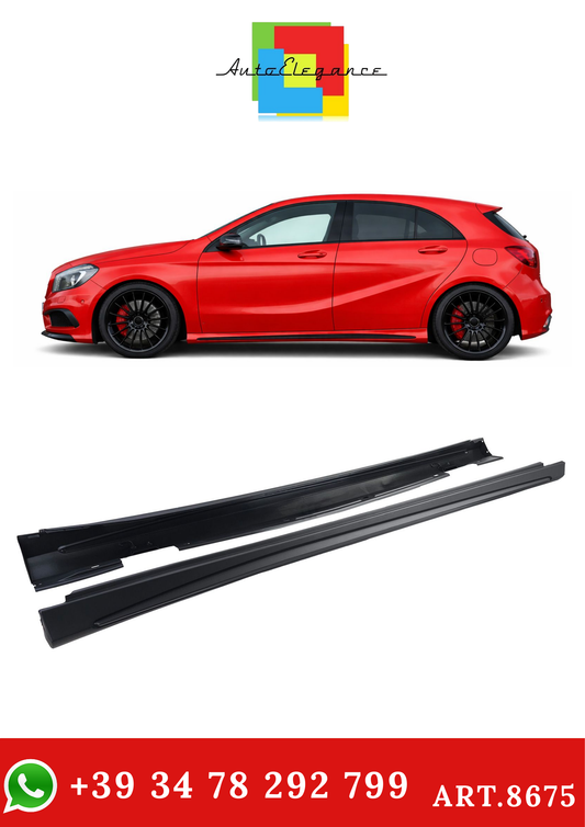 💫ART.8675 Set Minigonne Laterali Sportiva per Mercedes Classe A (2012-2018)💫