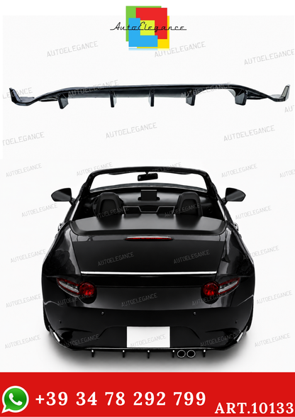 💫ART.10133 Diffusore Posteriore Sportivo Nero Lucido per Mazda MX-5 ND 2015💫