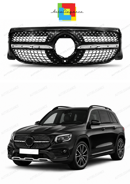 💫ART.10389 Griglia Stile Diamante per GLB (X247) (2020-2023) Paraurti standard Nero💫