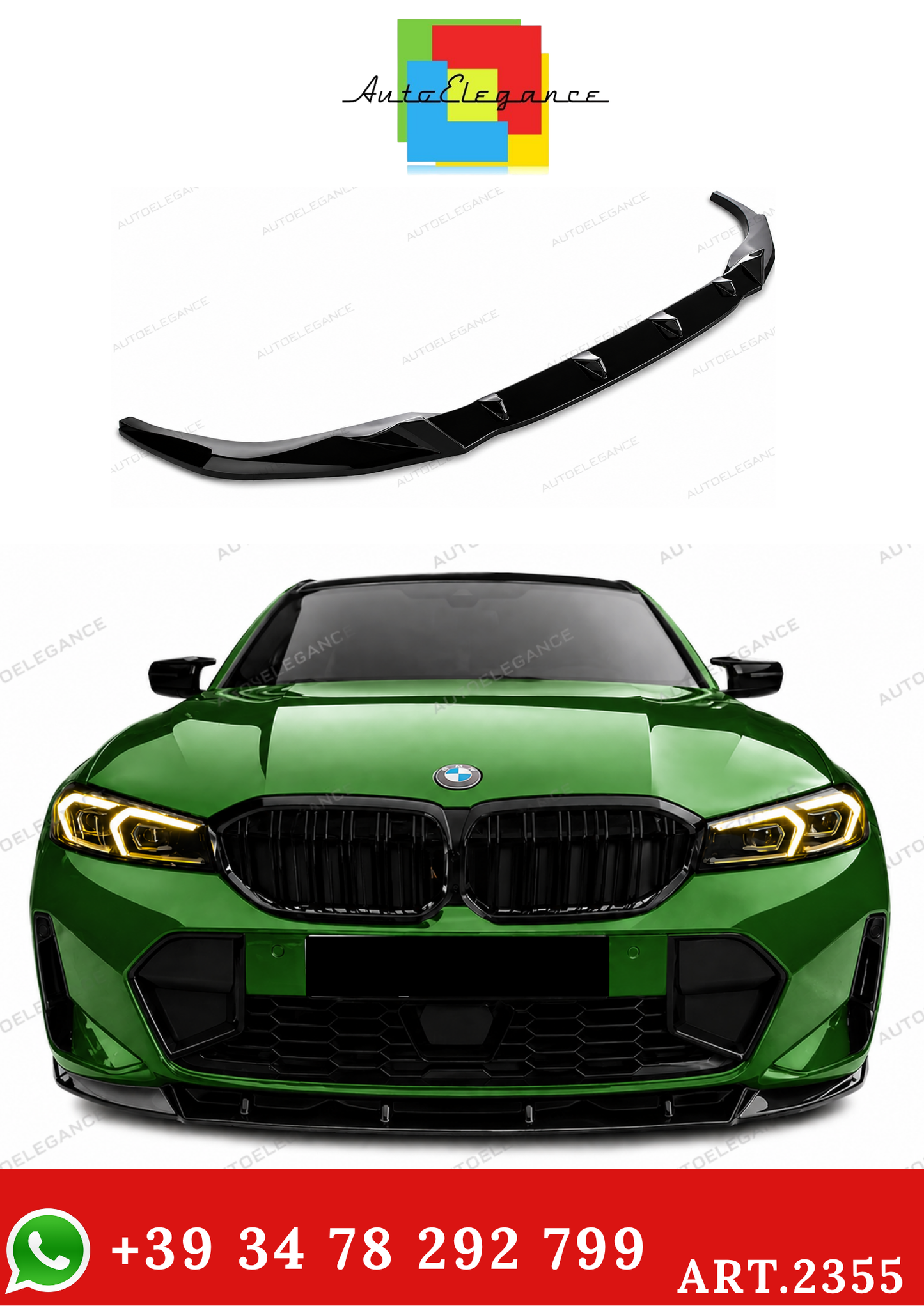 ART.2355  SPLITTER BMW 3 SERIES G20 21 M-PACK FACELIFT 2022+