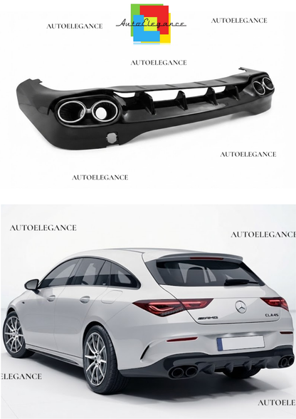 0810⭐Diffusore e terminali di scarico cromati adatti per Mercedes CLA W118⭐