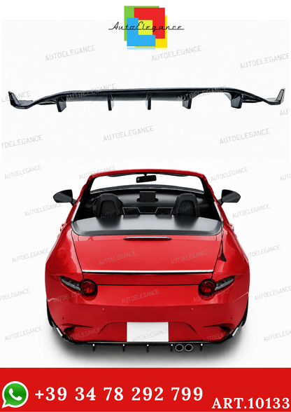 💫ART.10133 Diffusore Posteriore Sportivo Nero Lucido per Mazda MX-5 ND 2015💫