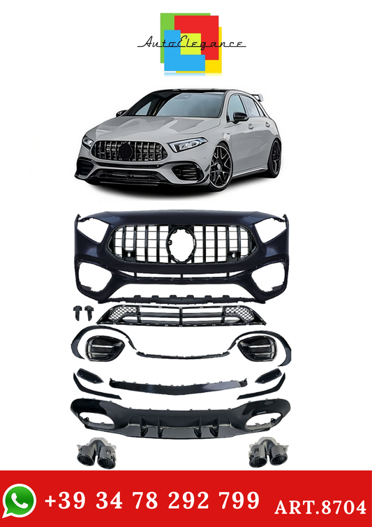 💫ART.8704 Bodykit Sportivo adatto per Mercedes Classe A W177 2018-2022💫