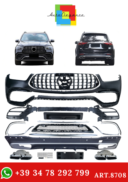 💫ART.8708 Bodykit Sportivo adatto per Mercedes GLE V167 2018-2023💫