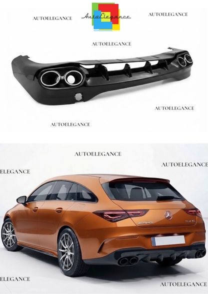 0810⭐Diffusore e terminali di scarico cromati adatti per Mercedes CLA W118⭐