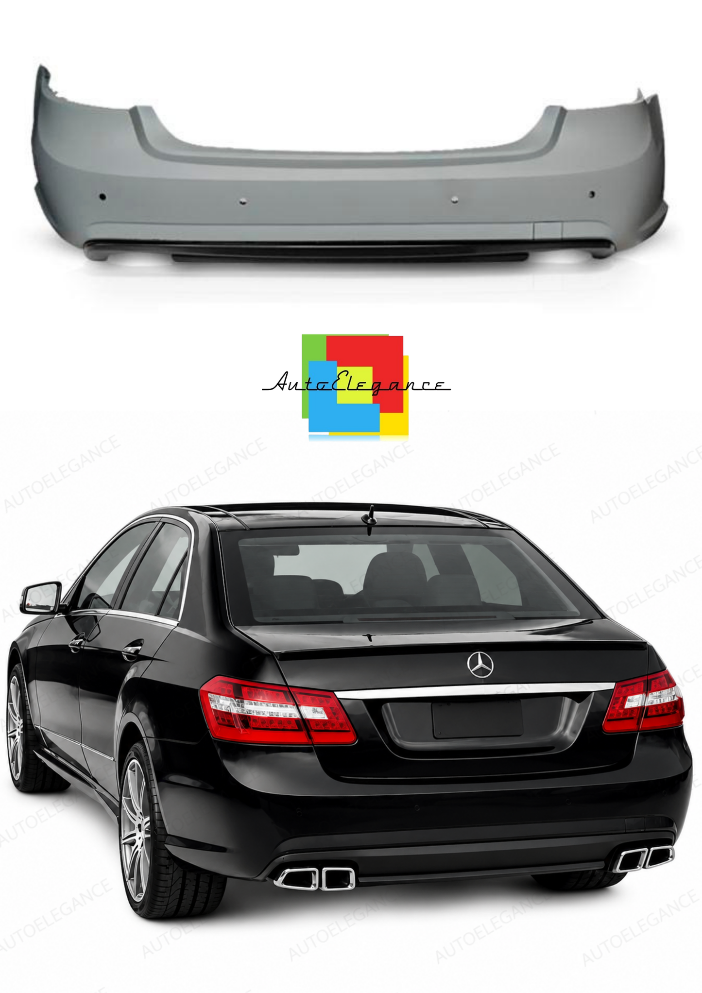 👉ART.10425 PARAURTI POSTERIORE SPORTIVO PDC -MERCEDES W212 09-13 SEDAN 2W👈