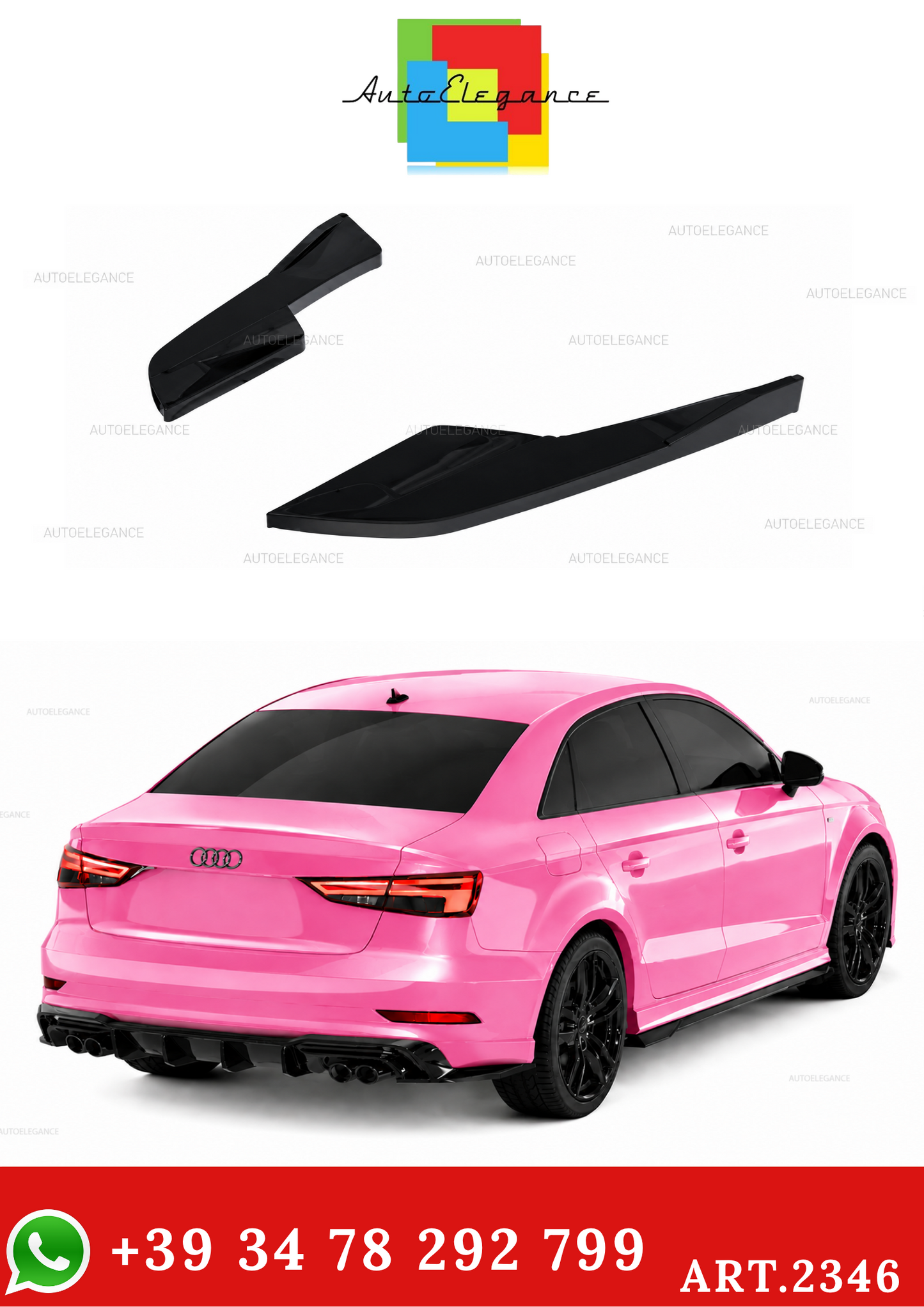 💫ART.2346 Flap Posteriori Audi S3 Sedan 8V Facelift 2016-2020💫