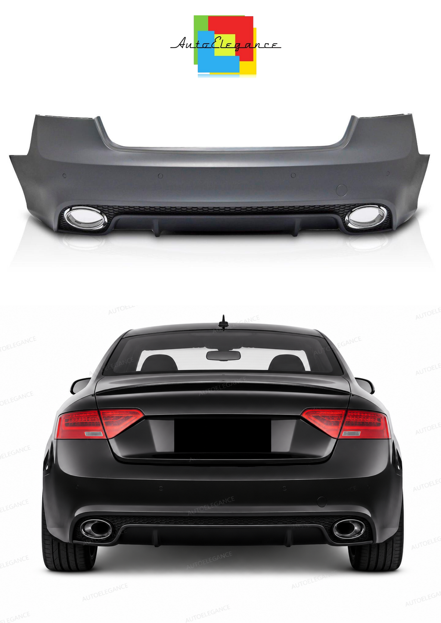 💫ART.10318 PARAURTI ANTERIORE 'SPORT' PDC PER AUDI A5 8T 8F 11-16💫