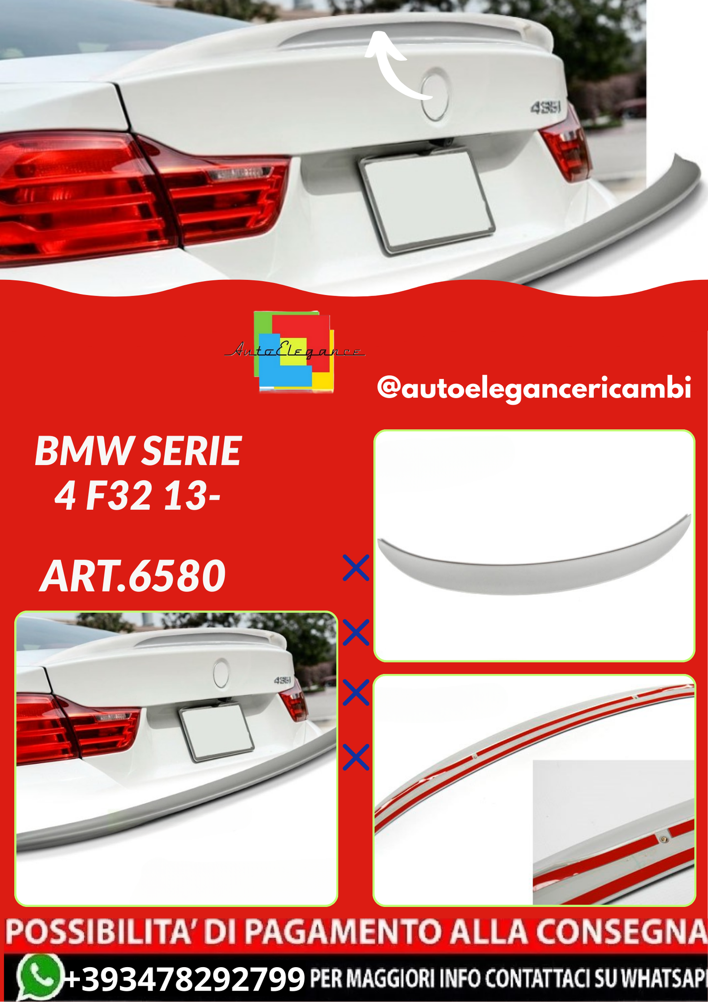 ART.6580  SPOILER BMW SERIE 4 F32 13-