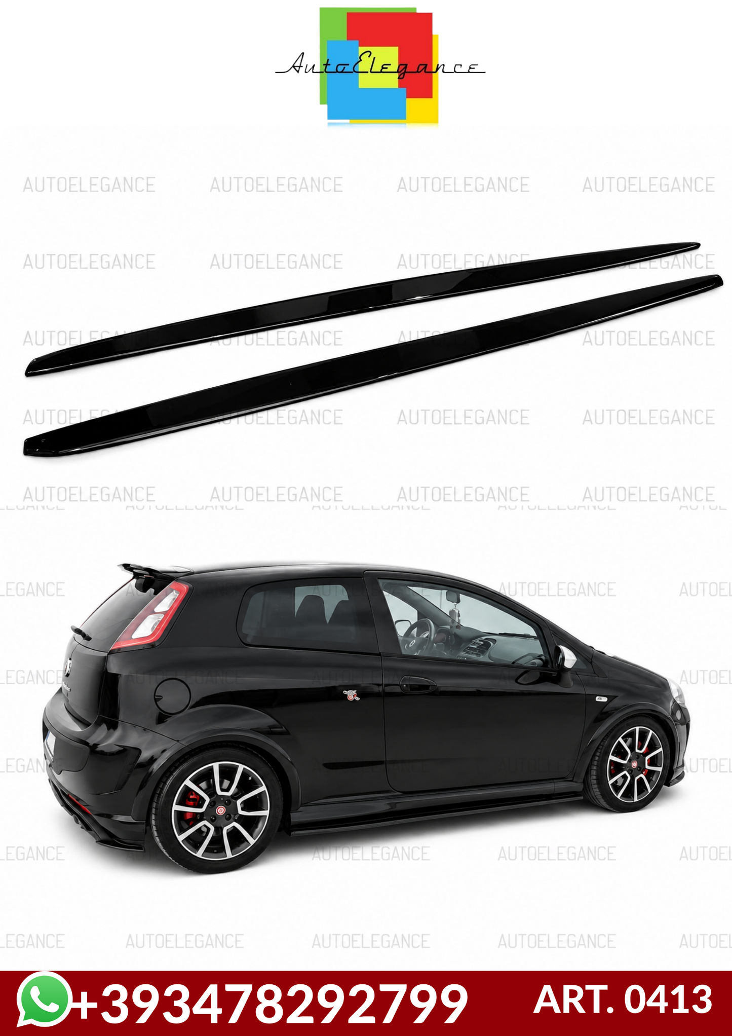 💕 ART. 0413 SOTTO MINIGONNE 180CM FIAT PUNTO EVO💕