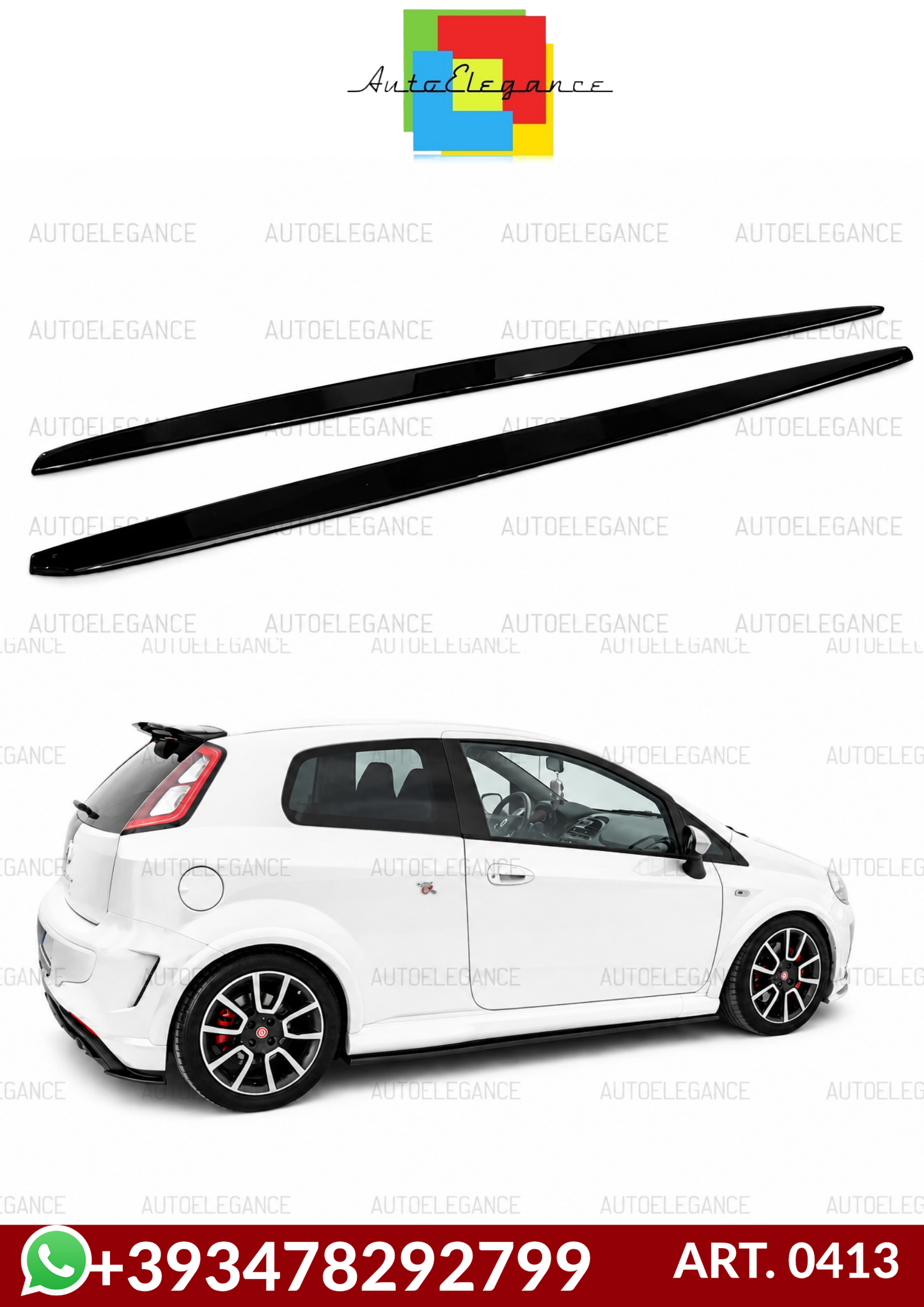 💕 ART. 0413 SOTTO MINIGONNE 180CM FIAT PUNTO EVO💕