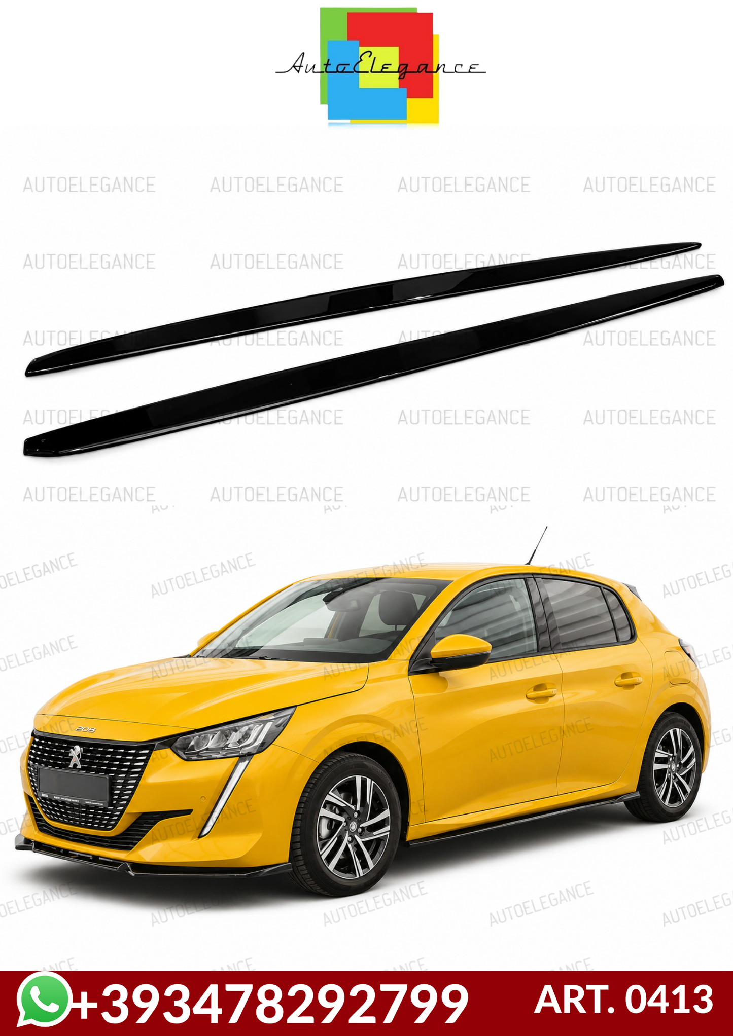 💕 ART. 0413 SOTTO MINIGONNE  PEUGEOT 208  💕