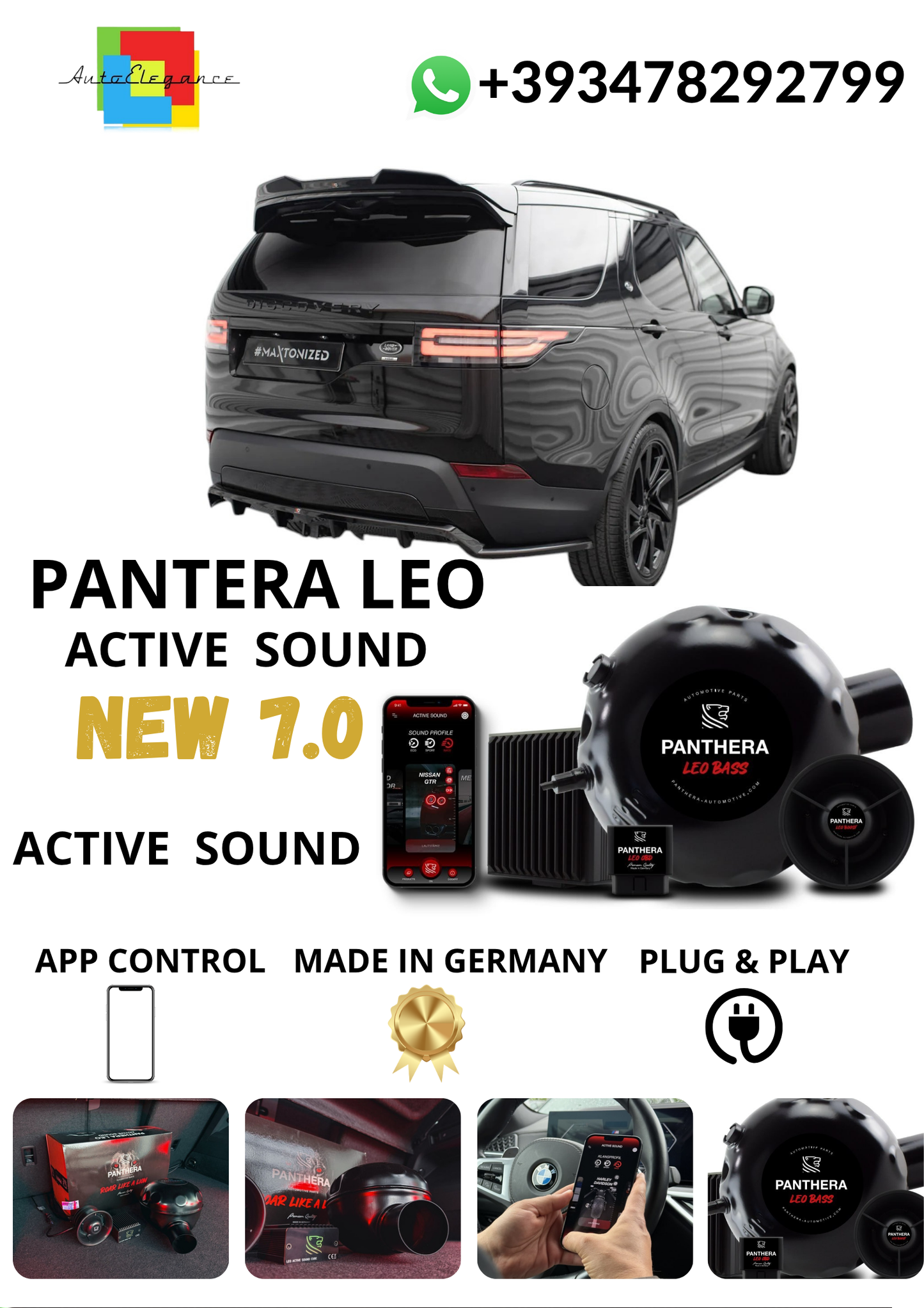 💕ART.2672 PANTHERA Soundsystem Booster 7.0 - Land Rover Discovery HSE Mk5💕