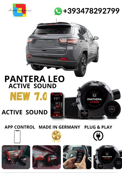 💕Sound Booster Panthera Jeep Compass Limited Mk2 Scarico Sportivo Elettronico💕