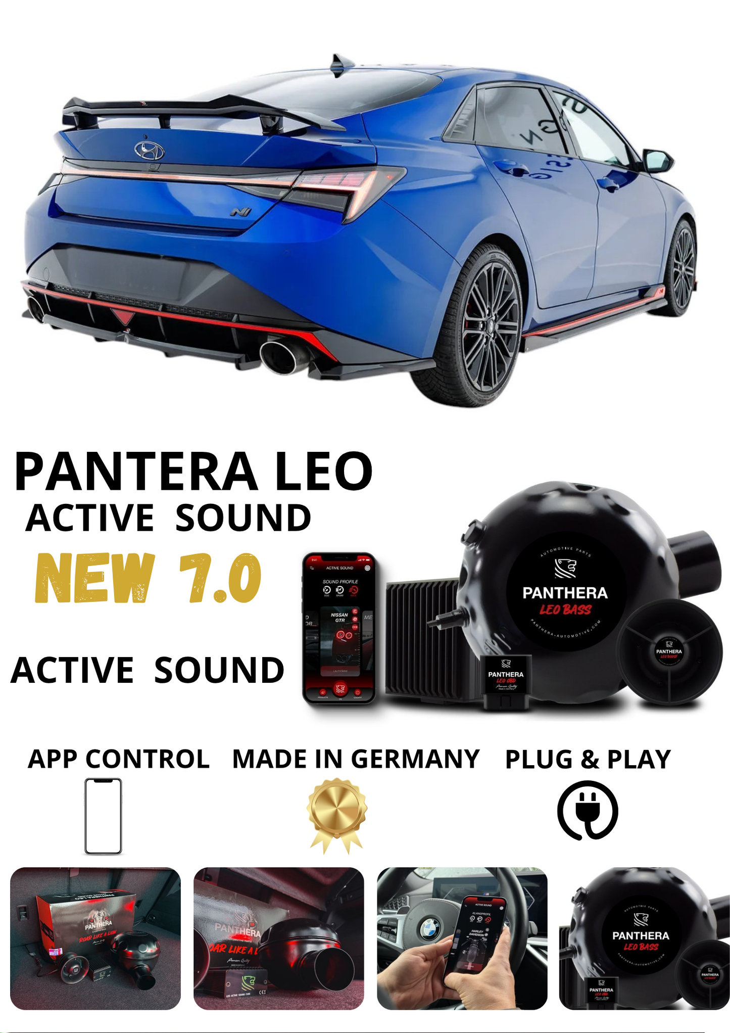 💕Sound Booster Panthera Scarico Elettronico Active Exhaust Hyundai Elantra N 💕