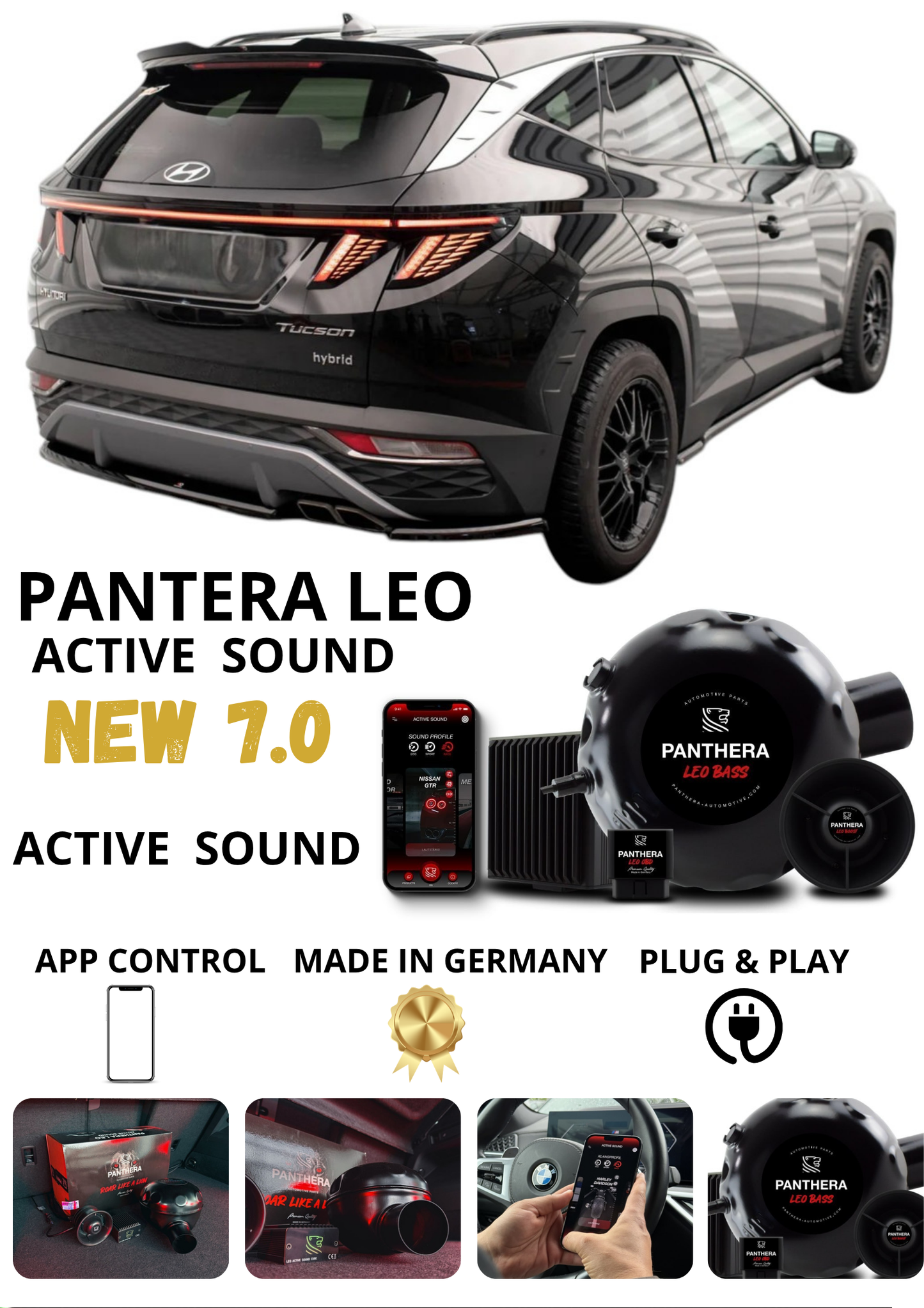 💕Sound Booster Panthera Scarico Elettronico Active Exhaust Hyundai Tucson  💕