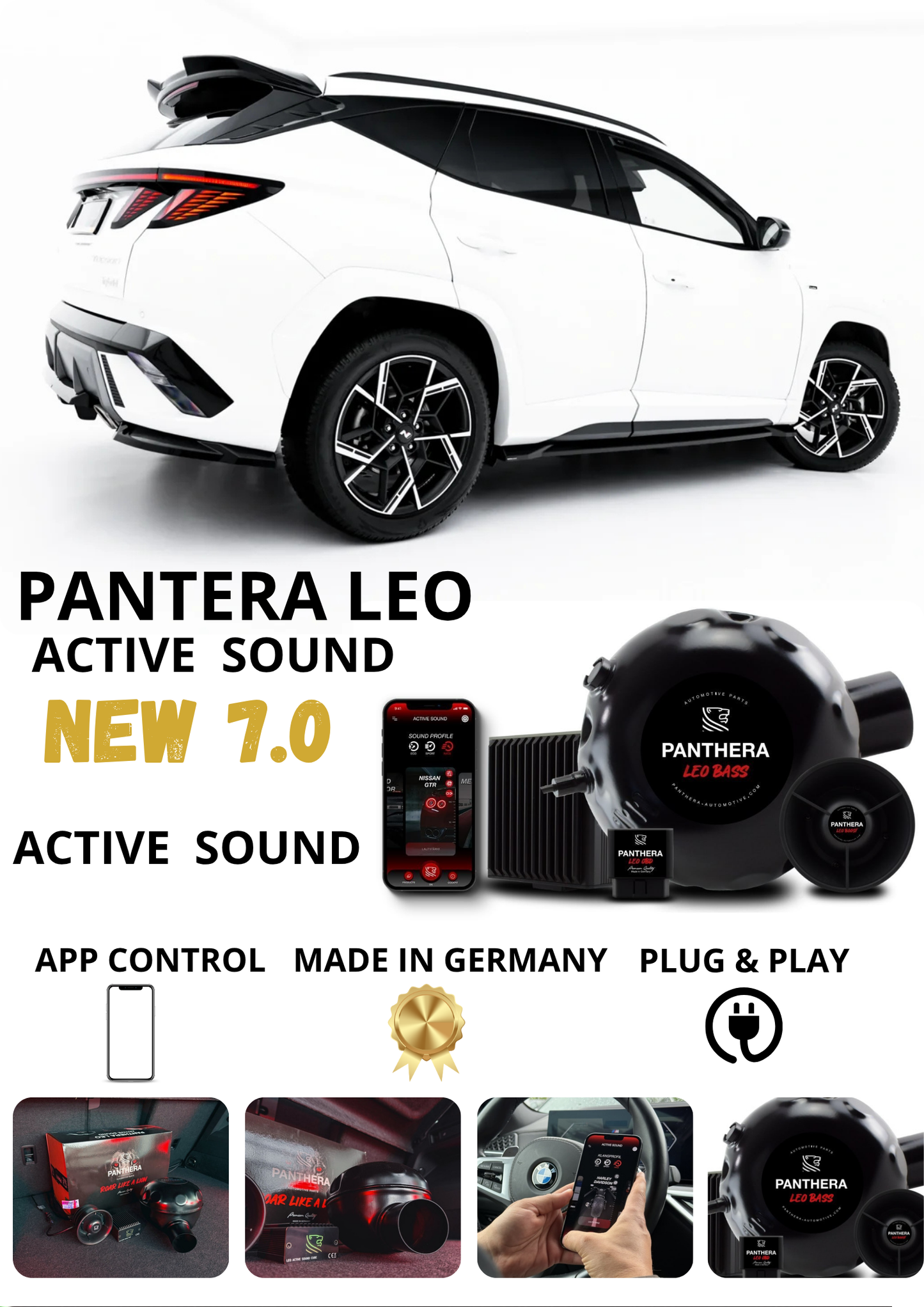 💕Sound Booster Panthera Scarico Elettronico Active Exhaust Hyundai Tucson Mk4💕