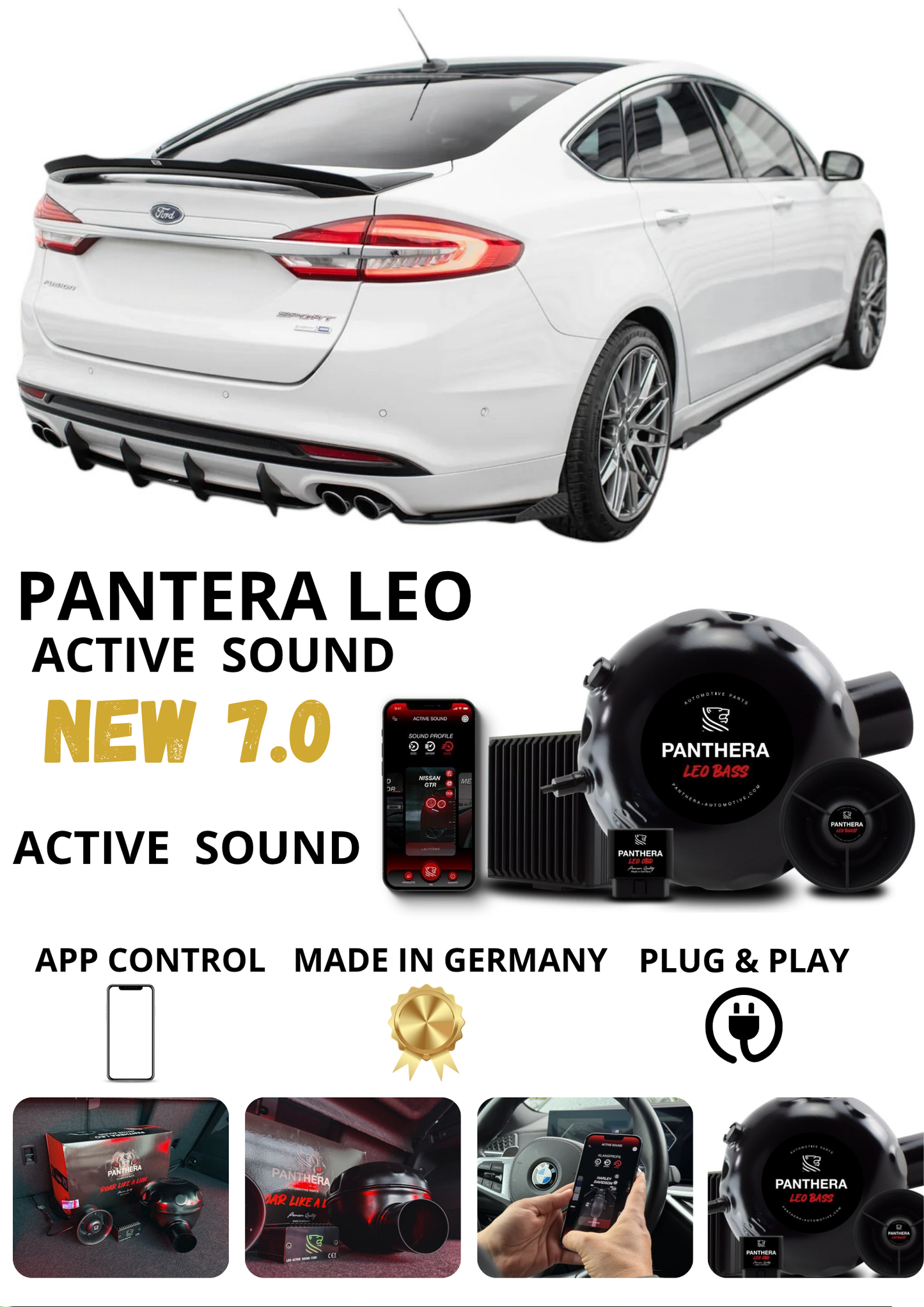 💕 Sound Booster Adatto per Ford Mondeo MK5 Active Exhaust Sportivo 💕