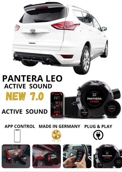 💕 Sound Booster Adatto per  Ford Kuga ST Mk1 13-16 Active Exhaust Sportivo 💕