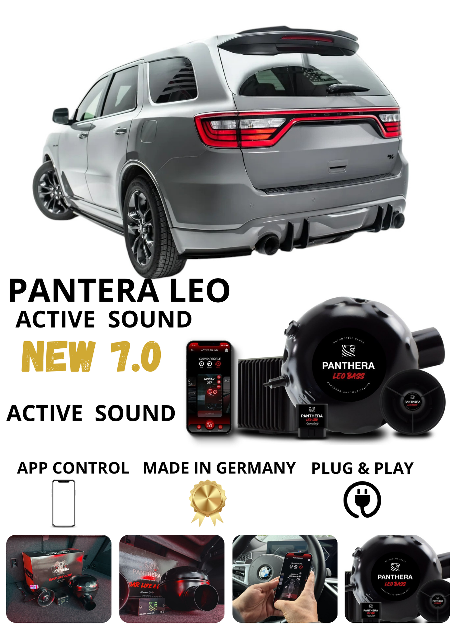 💕 Sound Booster Adatto per Dodge Durango Active Exhaust Sportivo 💕