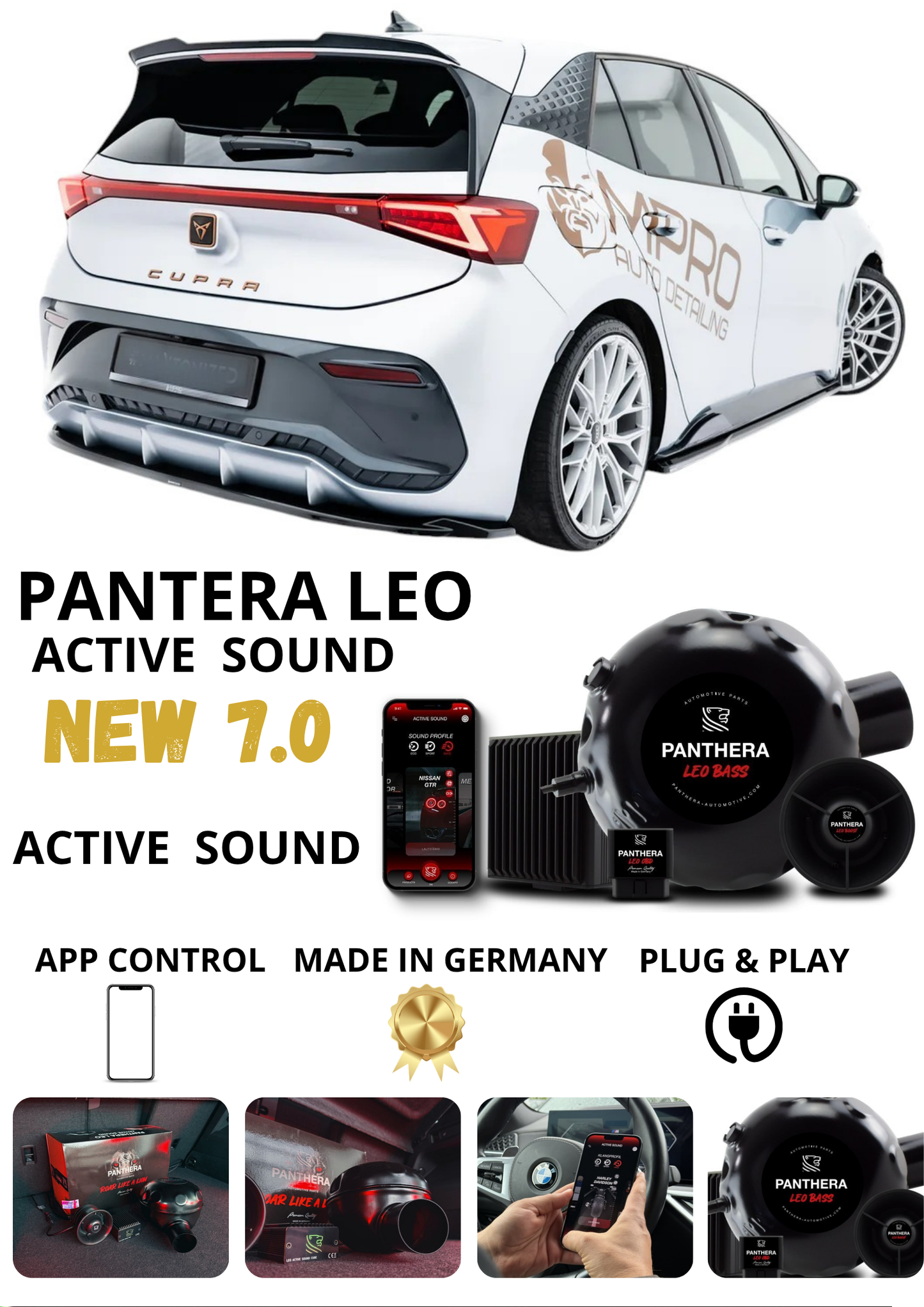 💕 Sound Booster Adatto per  Cupra Born Mk1 Active Exhaust Sportivo 💕