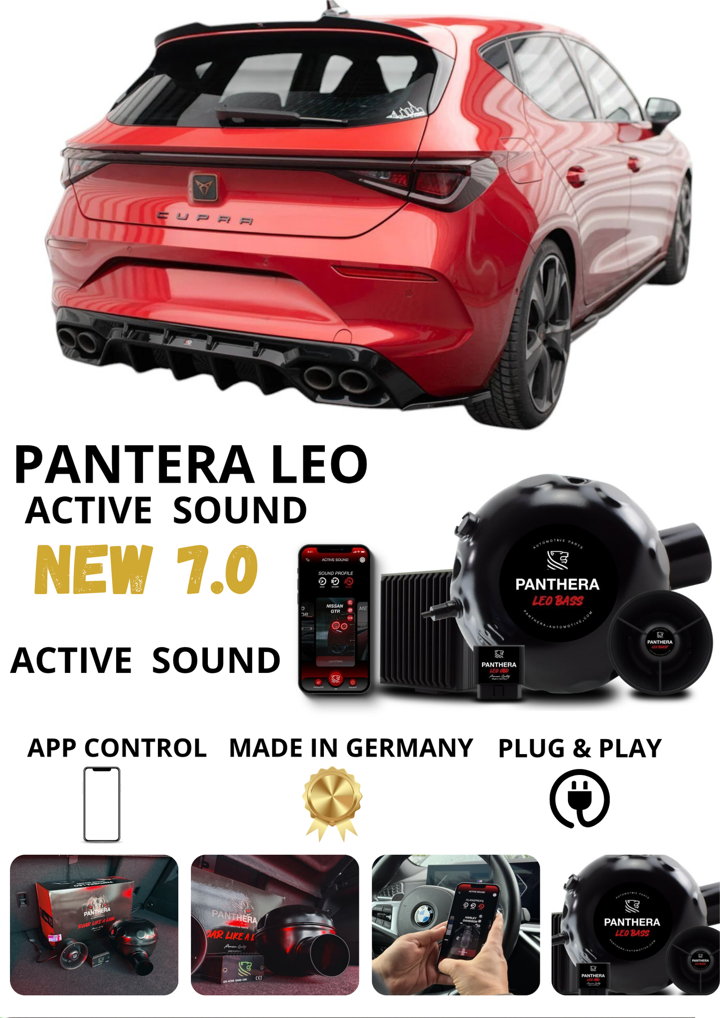 💕 Sound Booster Adatto per  Cupra Leon Active Exhaust Sportivo 💕