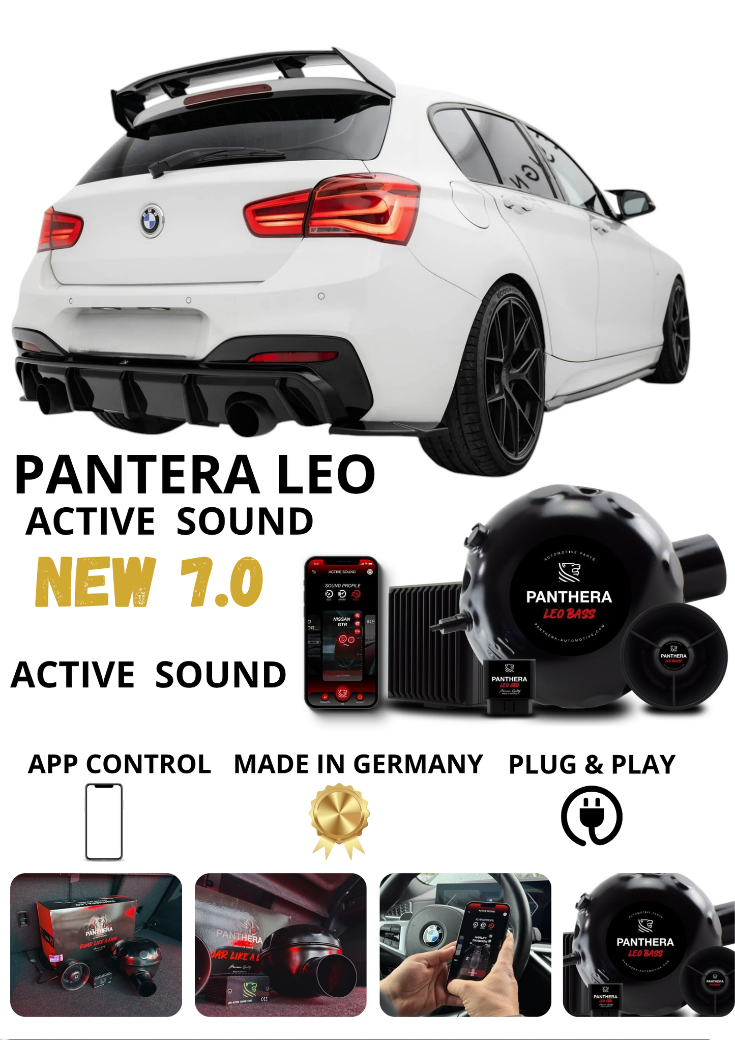 💕 Sound Booster Adatto per BMW 1 M-Pack F20 Active Exhaust Sportivo 💕