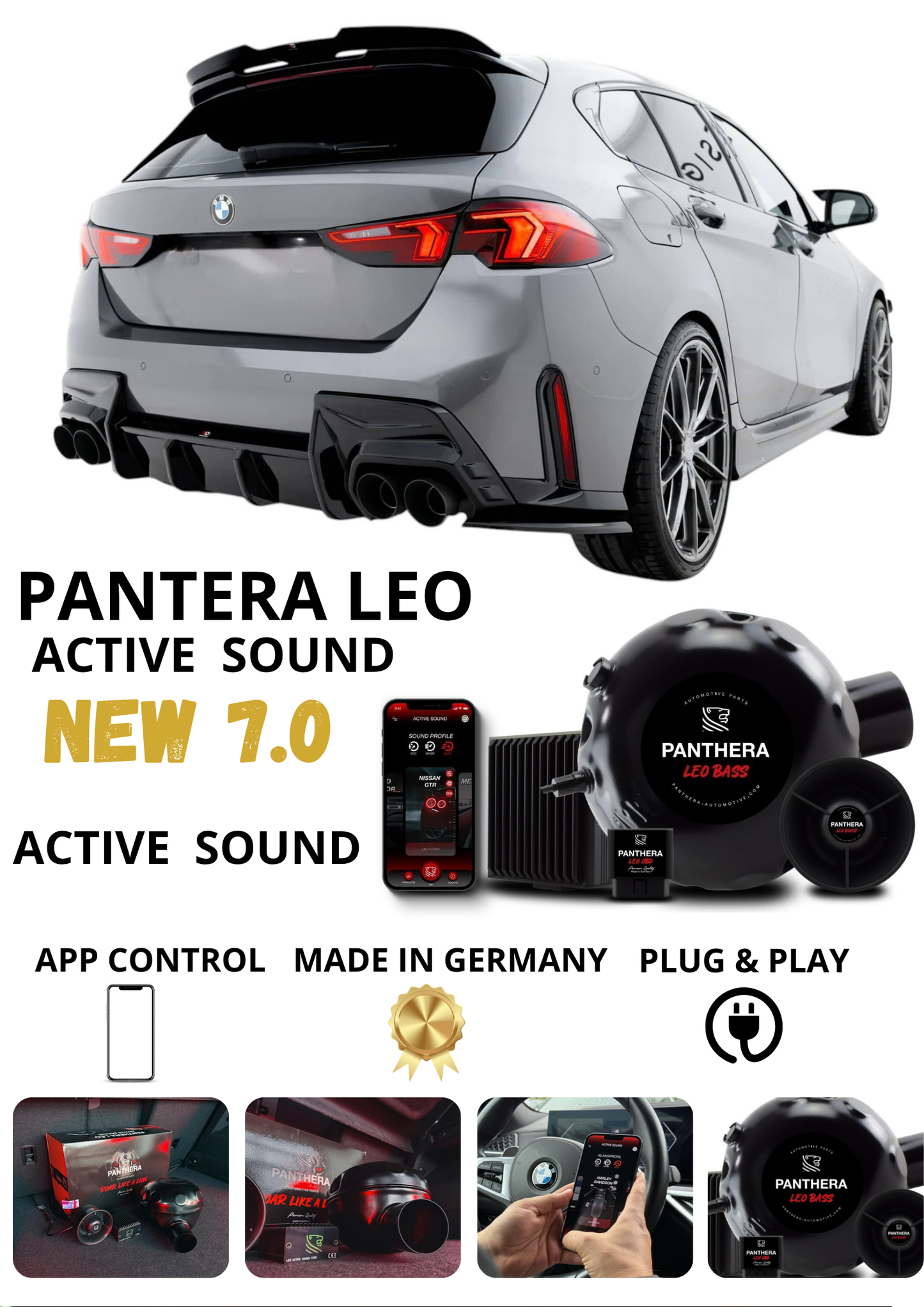 💕 Sound Booster Adatto per BMW 1 M-Pack F70  Active Exhaust Sportivo 💕