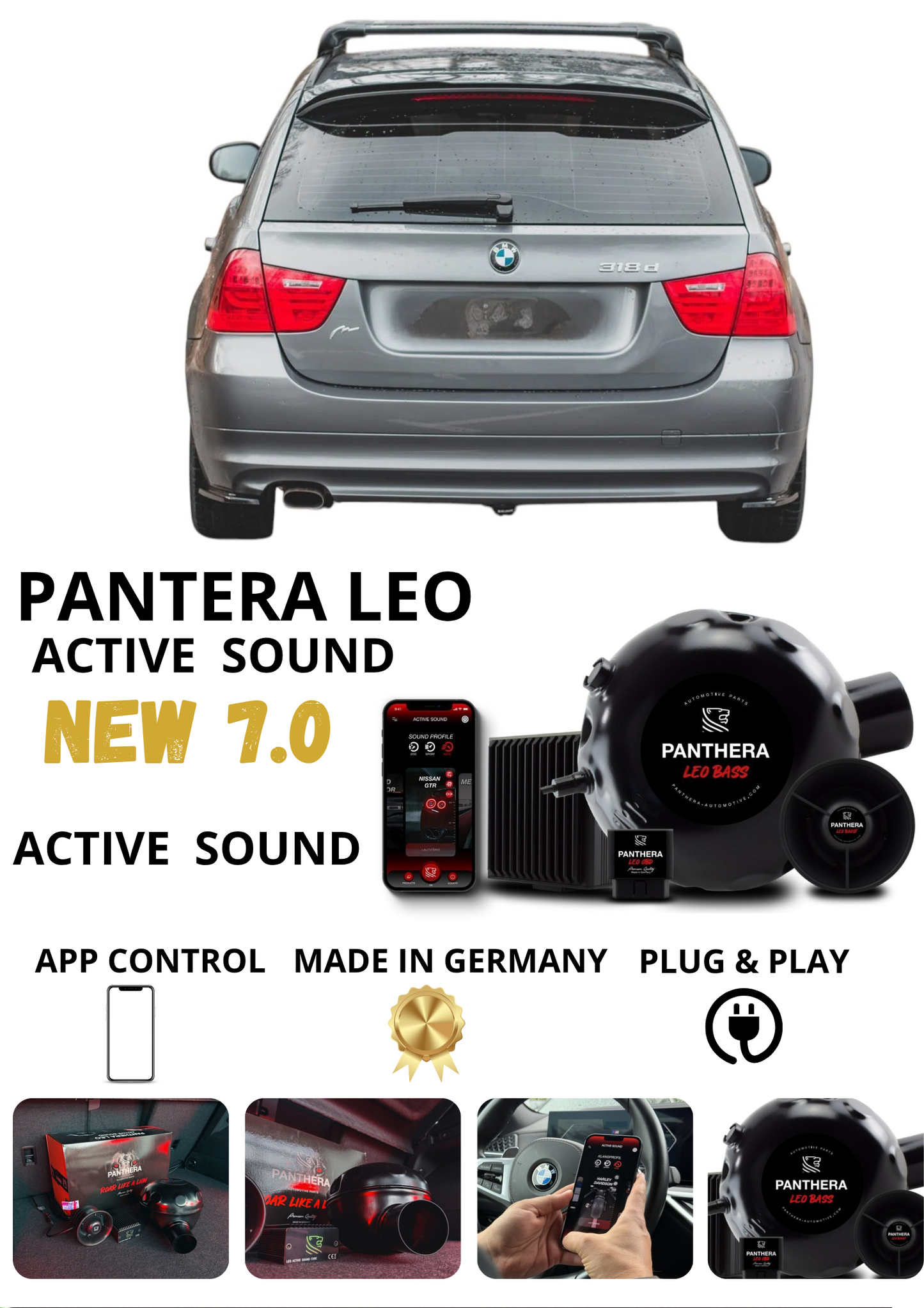 💕 Sound Booster Adatto per BMW 3 E91  Active Exhaust Sportivo 💕