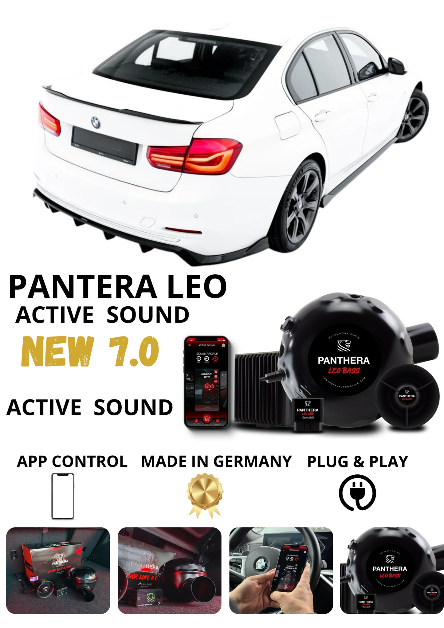 💕 Sound Booster Adatto per BMW 3 F30  Active Exhaust Sportivo 💕