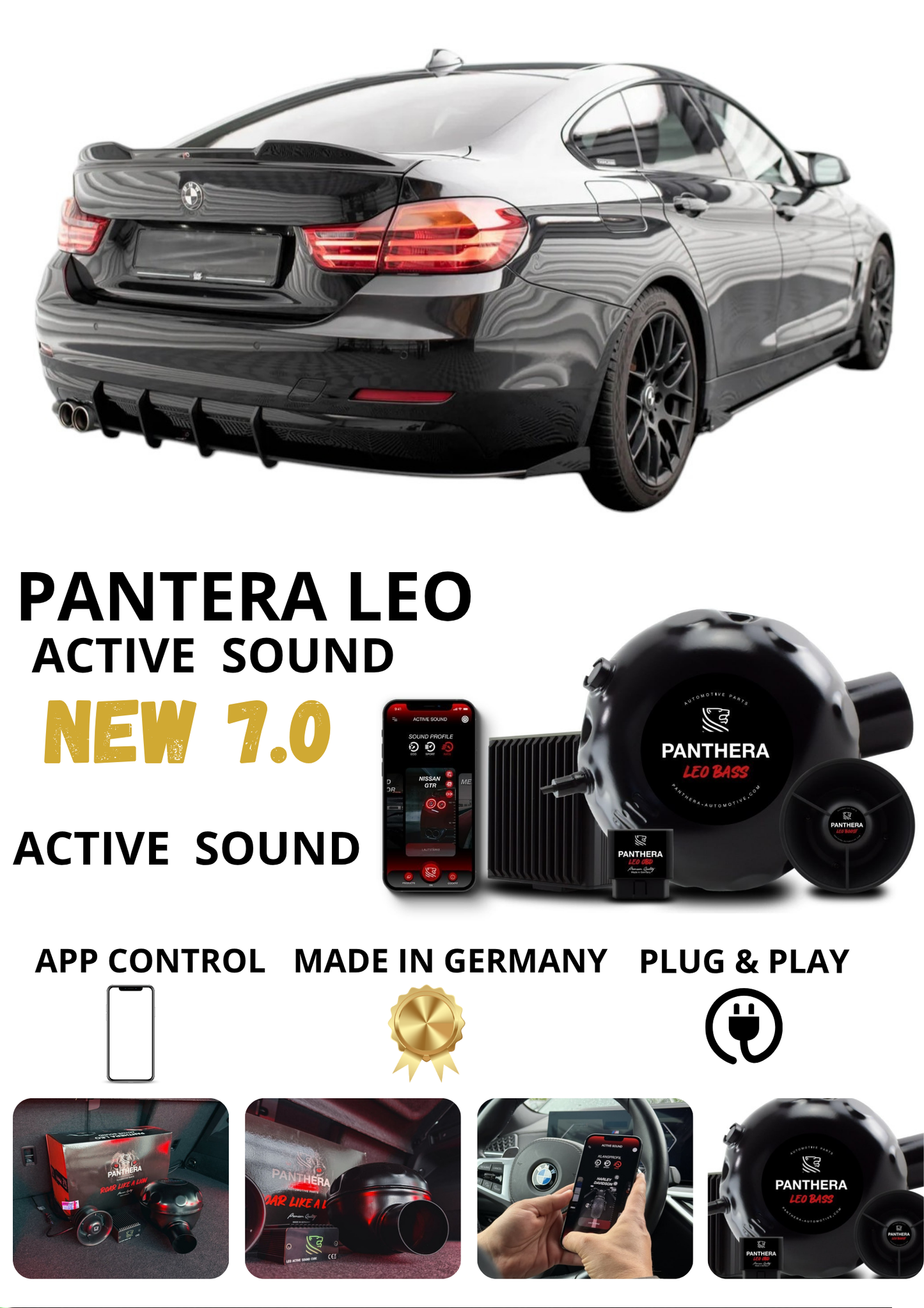 💕 Sound Booster Adatto per BMW 4 Gran Coupe F36 Active Exhaust Sportivo 💕