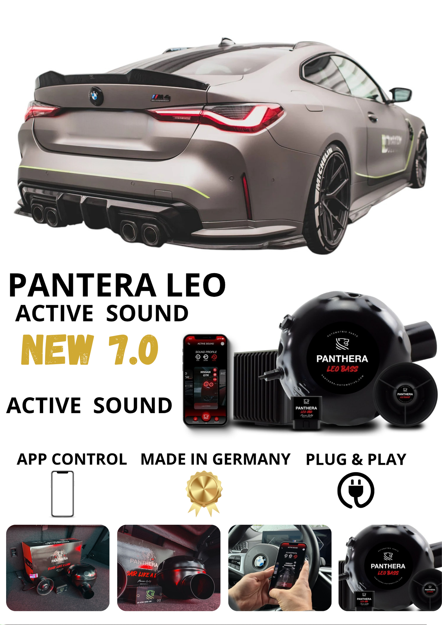 💕 Sound Booster Adatto per BMW M4 G82 Active Exhaust Sportivo 💕