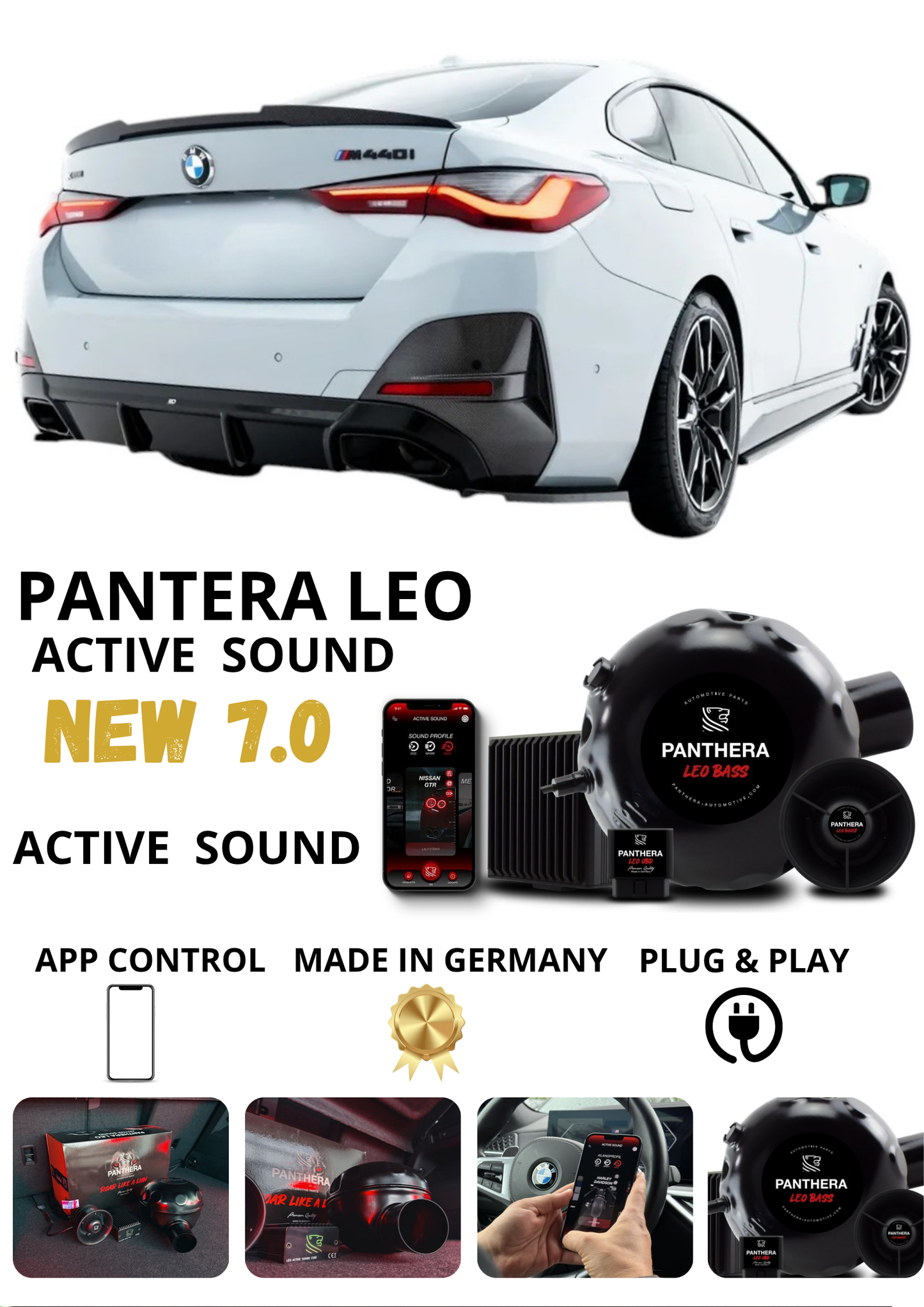 💕 Sound Booster Adatto per BMW M440i Gran Coupe G26 Active Exhaust Sportivo 💕