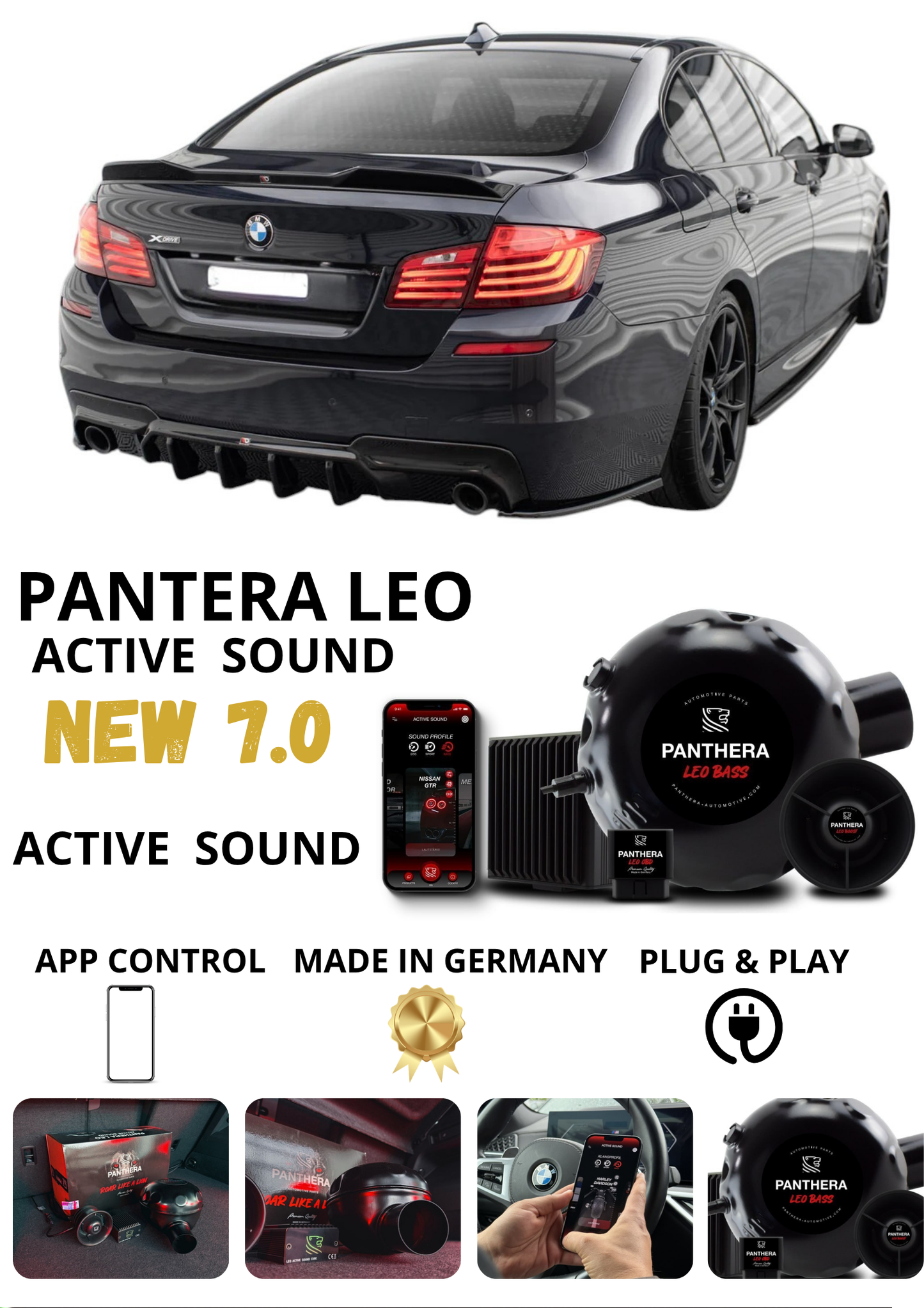 💕 Sound Booster Adatto per BMW 5 M-Pack F10 Active Exhaust Sportivo 💕