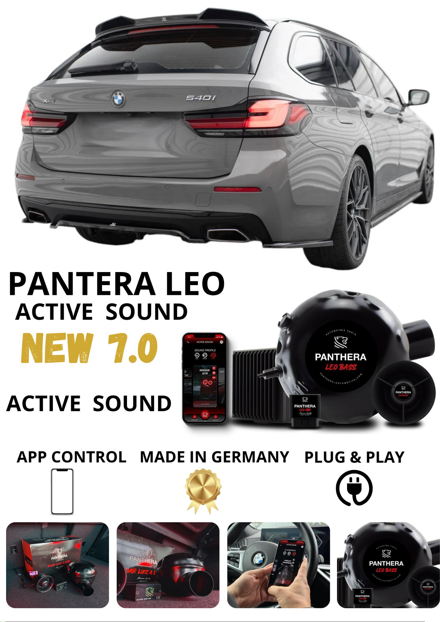💕 Sound Booster Adatto per BMW 5 Touring G31 Active Exhaust Sportivo 💕