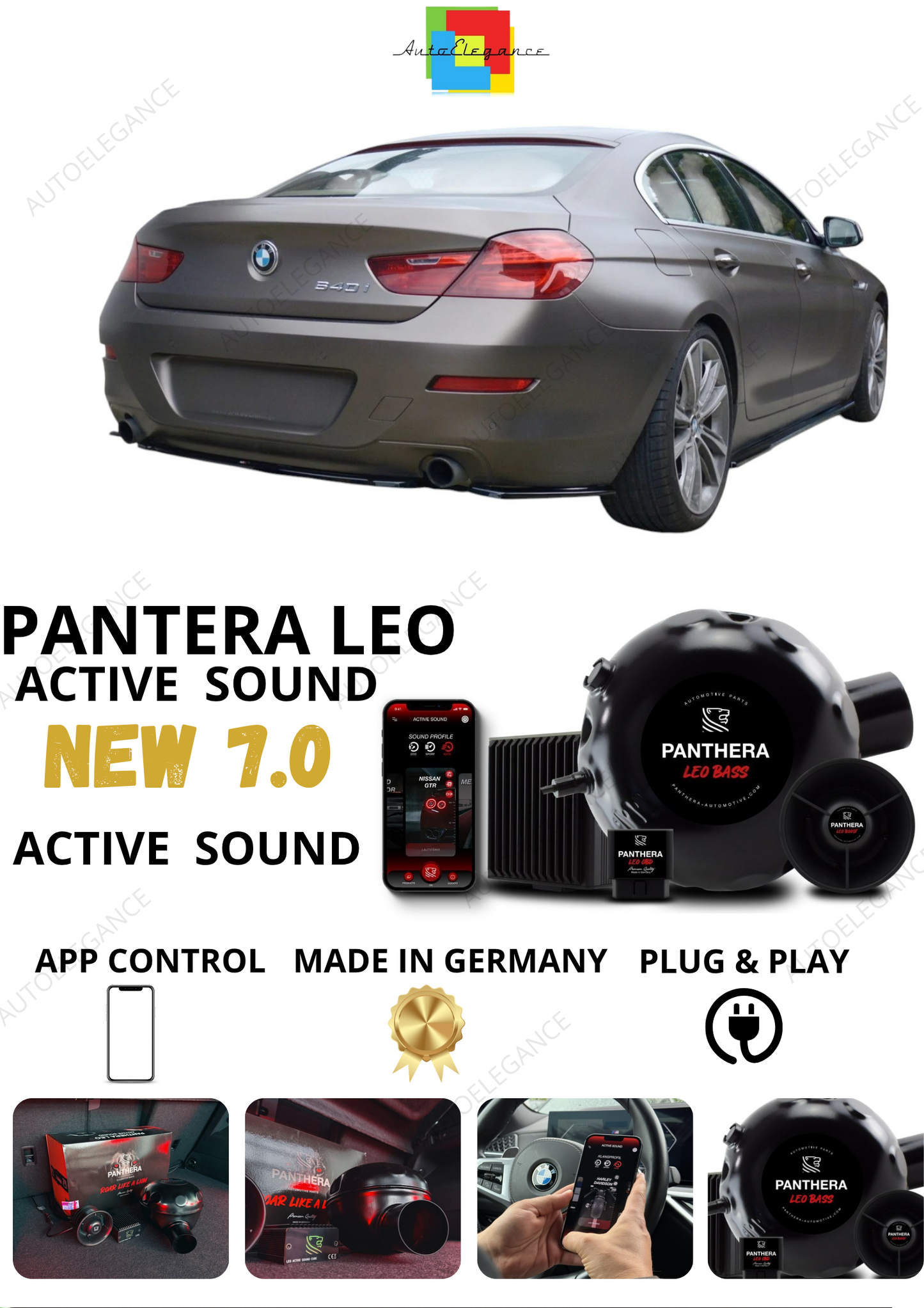 💕 Sound Booster Adatto per BMW 6 Gran Coupé F06  Active Exhaust Sportivo 💕