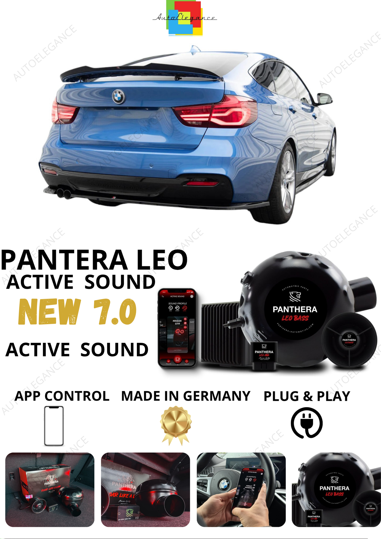💕 Sound Booster Adatto per BMW 3 GT F34  Active Exhaust Sportivo 💕