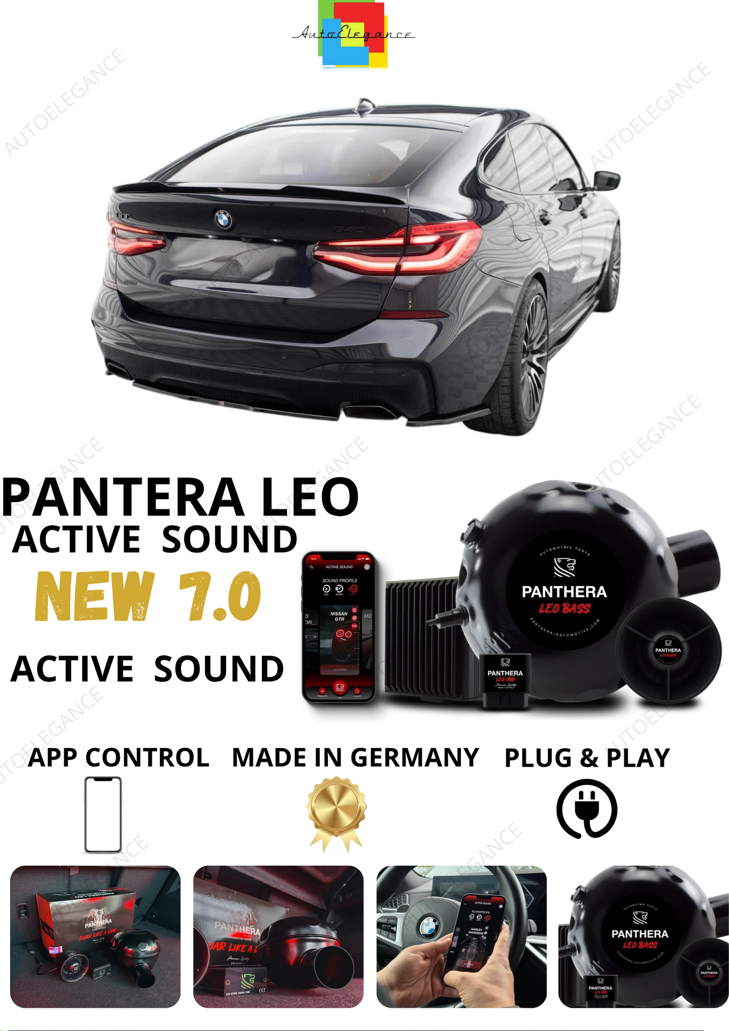💕 Sound Booster Adatto per BMW 6 GT G32  Active Exhaust Sportivo 💕