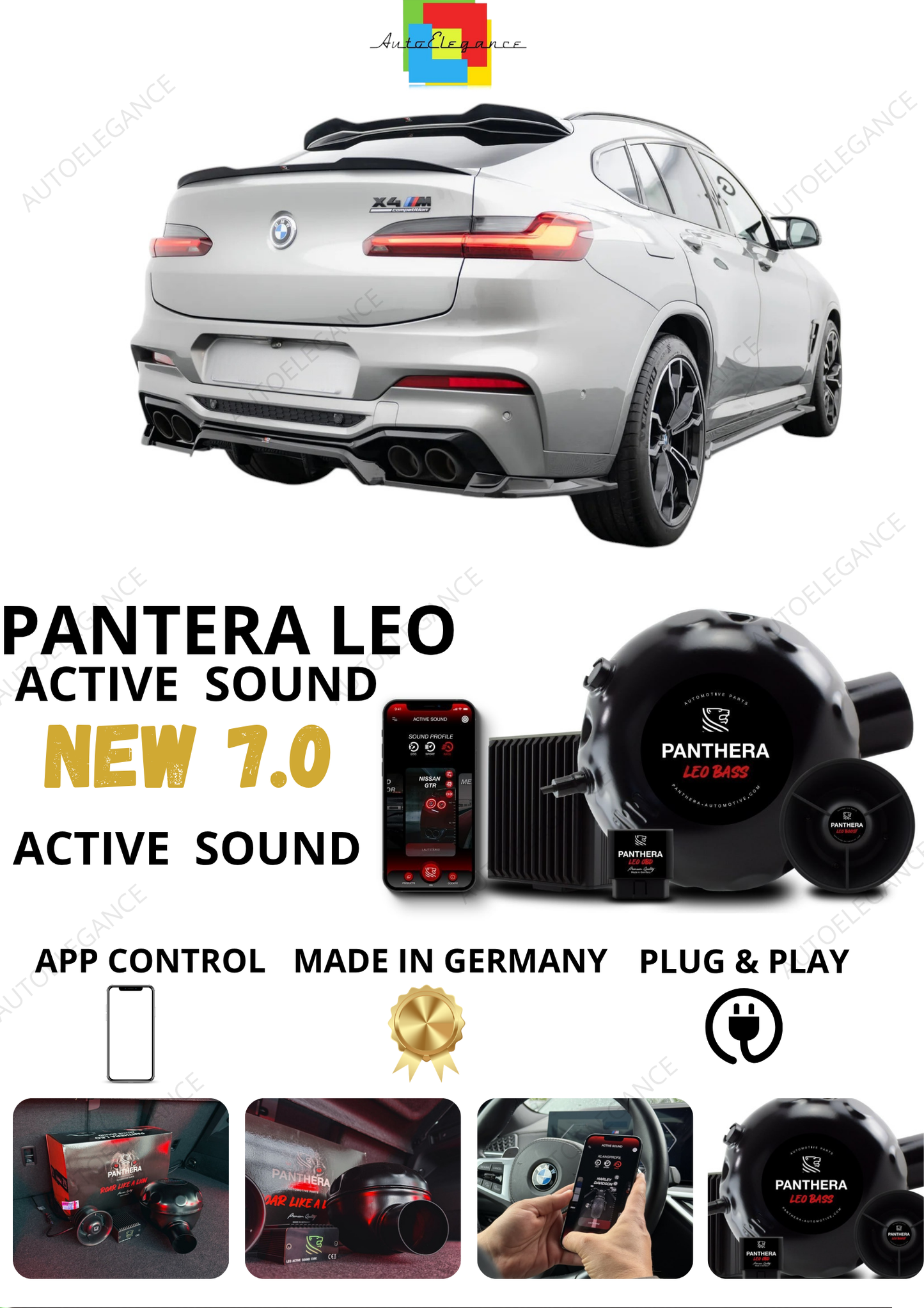 💕 Sound Booster Adatto per BMW X4 M-PACK G02 / F98  Active Exhaust Sportivo 💕