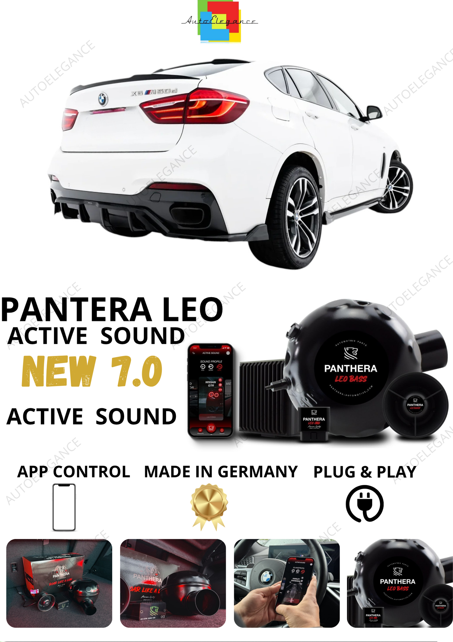 💕 Sound Booster Adatto per BMW X6 M-Pack F16  Active Exhaust Sportivo 💕