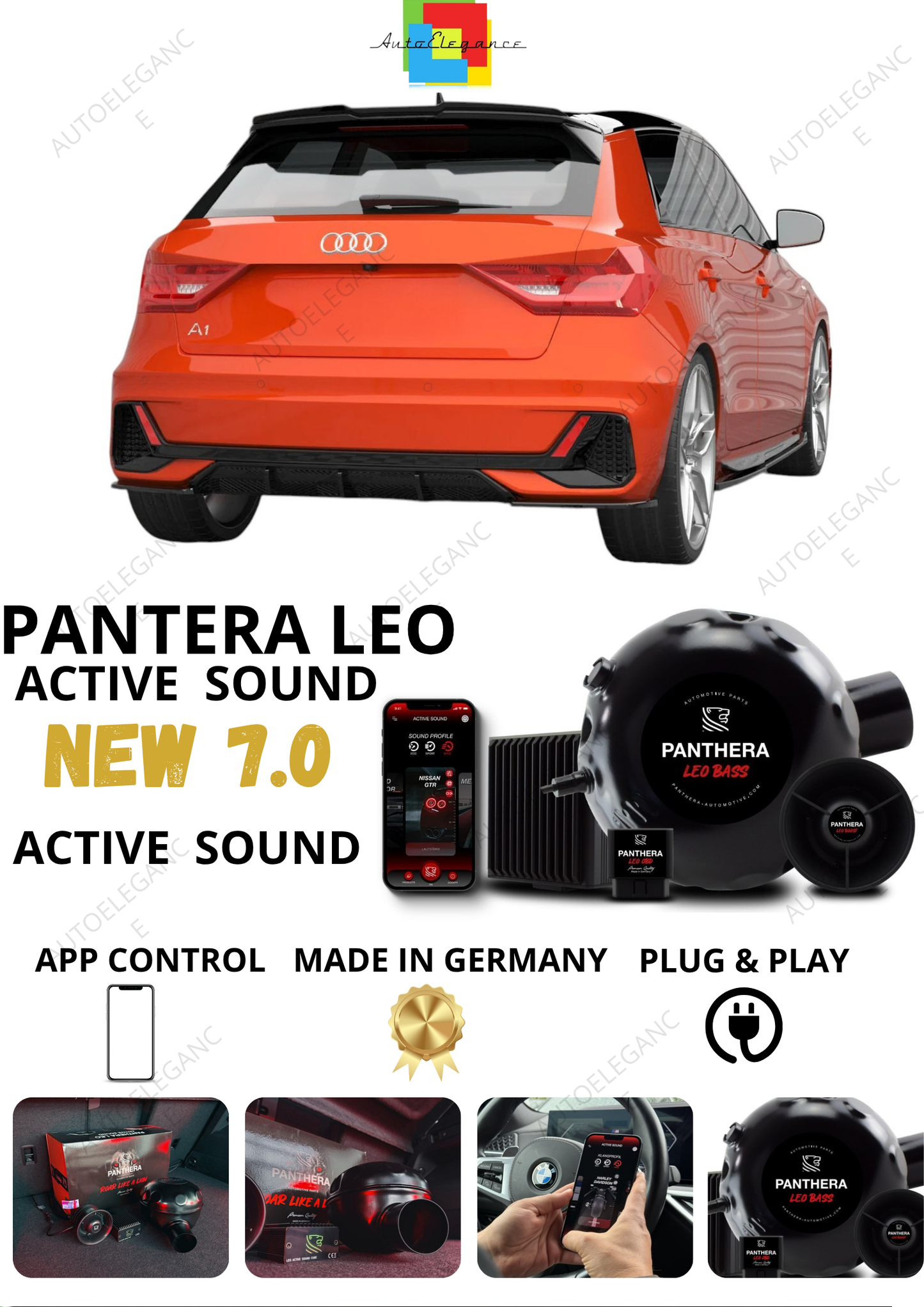 💕 Sound Booster Adatto per Audi A1 S-Line GB 2018+Active Exhaust Sportivo 💕