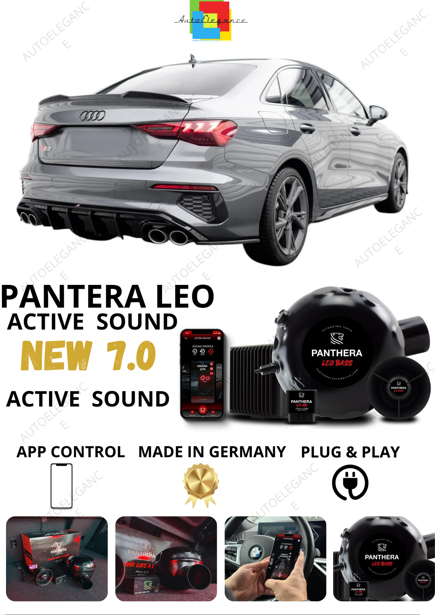💕 Sound Booster Adatto per Audi A3 S-Line RS3/S3  8Y Active Exhaust Sportivo 💕
