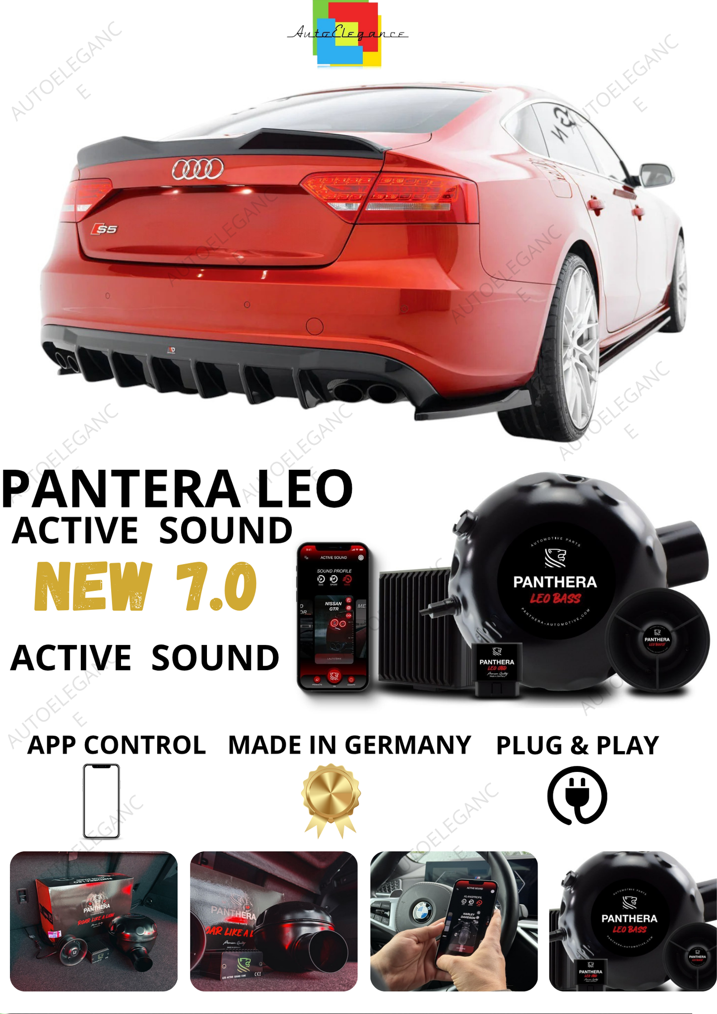💕 Sound Booster Adatto per Audi A5  S-Line / S5 8T Active Exhaust Sportivo 💕