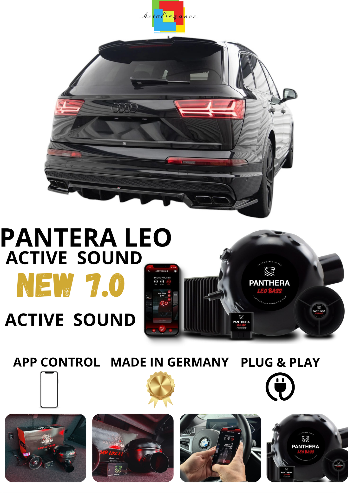 💕 Sound Booster Adatto per Audi SQ7 / Q7 S-Line Mk2 Active Exhaust Sportivo 💕