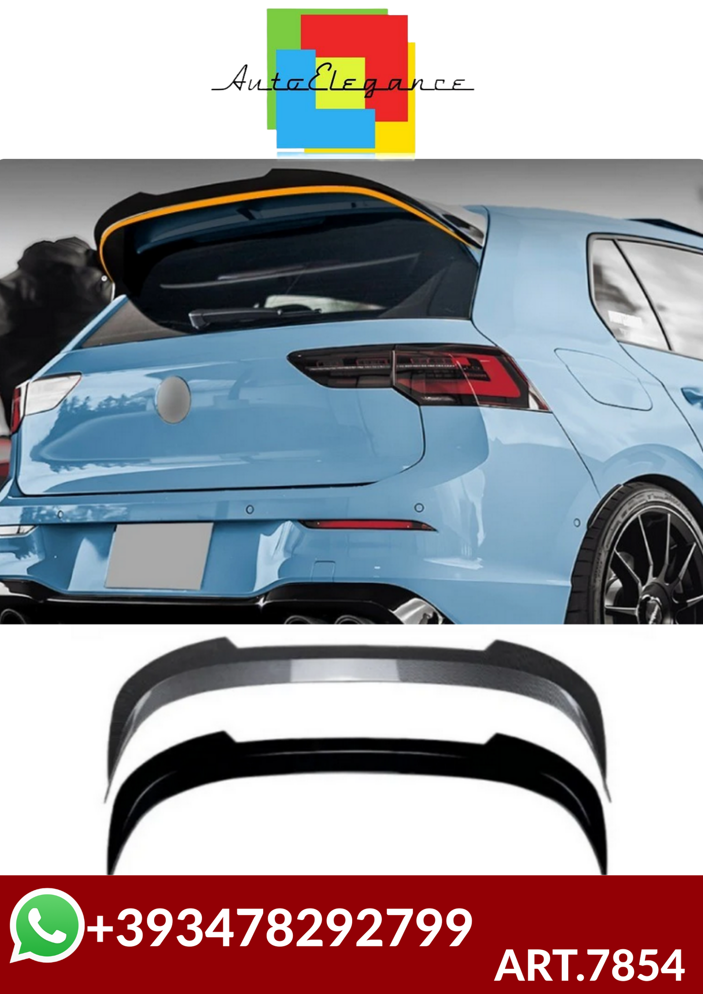 💕ART.7854 SPOILER VW Golf 8 MK8 GTI R 2020+💕