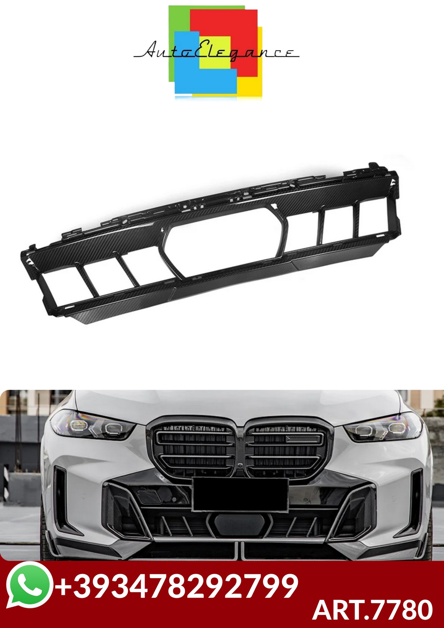 💕ART.7780 GRIGLIA  PARAURTI BMW  X5 G05 G18 LCI 2023-💕