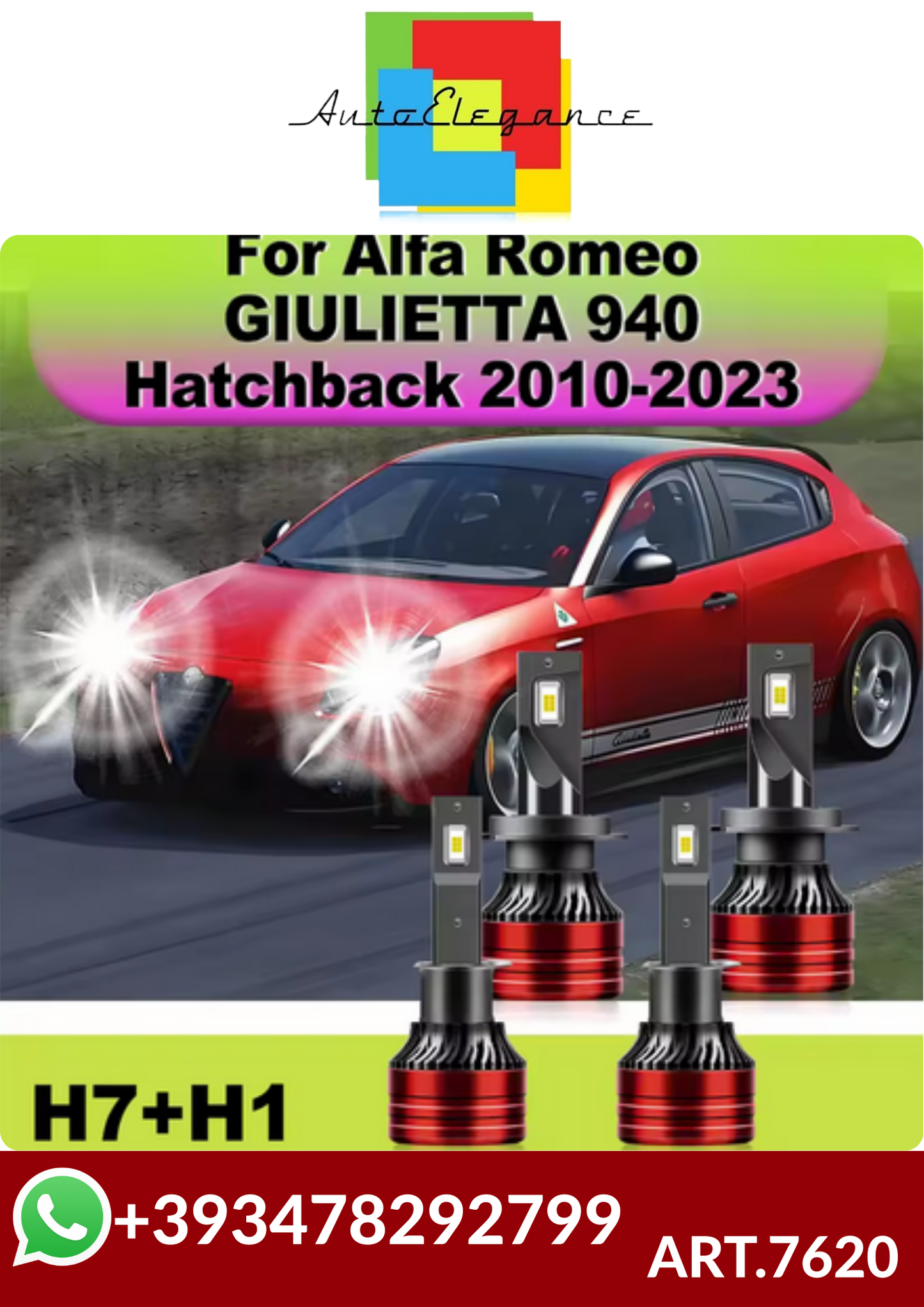 ART.7620  KIT LED ALFA ROMEO GIULIETTA 940 2010-2023