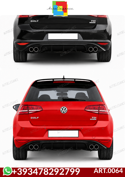 💕ART.0064 DIFFUSORE GOLF 7 STANDARD GTD  NERO LUCIDO💕