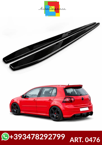 💕ART.0476 SOTTO MINIGONNE VW GOLF V 185CM NERO  LUCIDO💕